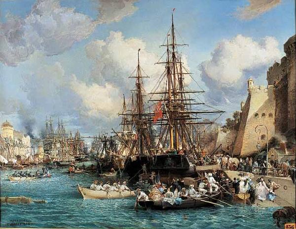 Jules Joseph Lefebvre Port de Brest China oil painting art
